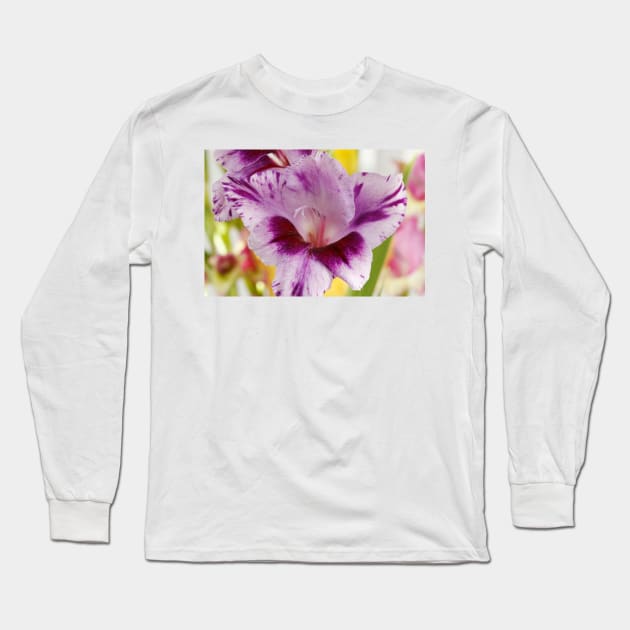 Gladiolus  'Passos' Long Sleeve T-Shirt by chrisburrows